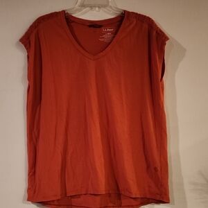 L.L. Bean Women's Rust Muscle Tee
